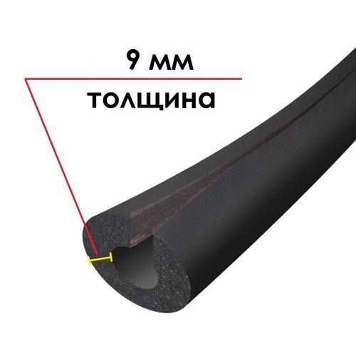 Трубка K-FLEX 09x028-1 ST IN CLAD black